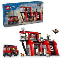 LEGO CITY - LA CASERNE ET LE CAMION DE POMPIERS #60414